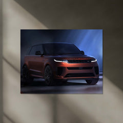 Range Rover Sport Elegance – Luxury SUV Neon LED Metal Poster | Premium Car Wall Frame