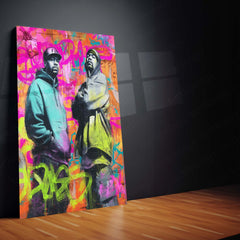 Rapper Art Metal Frame | Hip-Hop Wall Art for Music Lovers - TURTLEWINGS 