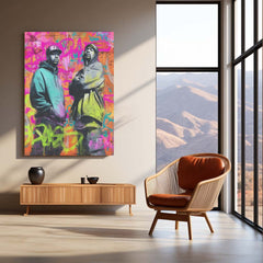 Rapper Art Metal Frame | Hip-Hop Wall Art for Music Lovers - TURTLEWINGS 