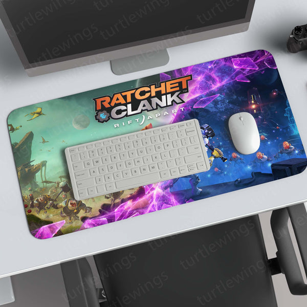 Ratchet & Clank Rift Apart Deskmat – Futuristic Gaming Adventure Design