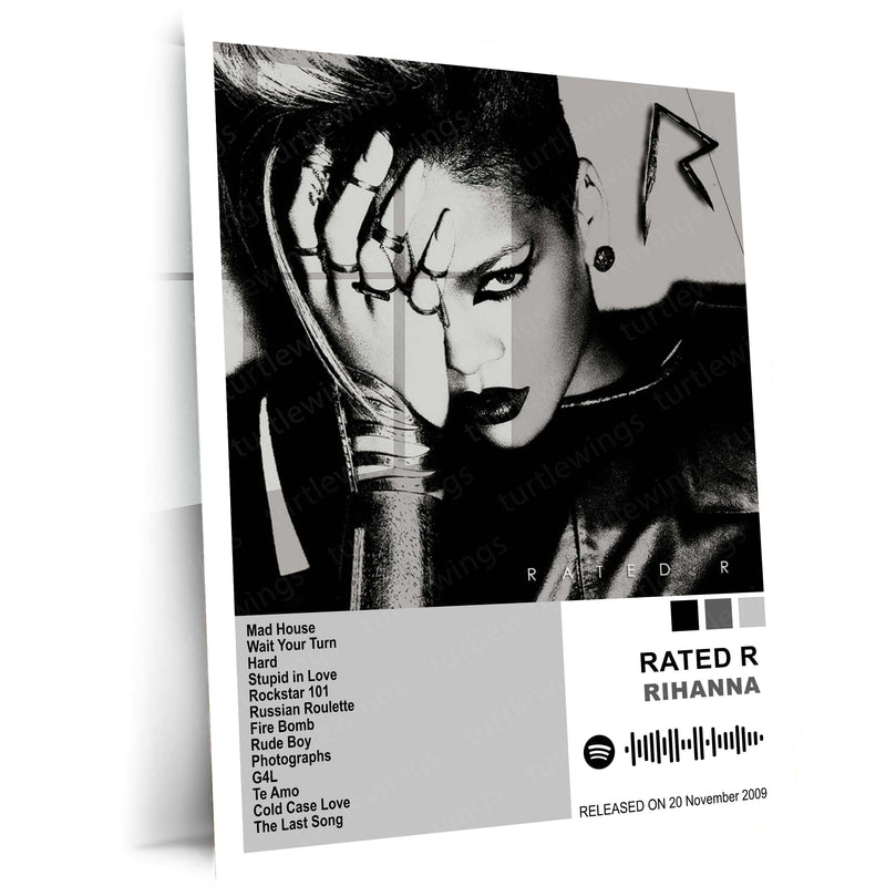 Rihanna – Complete Album Collection | Set of 11 | Set of 8 | Set of 4 | Premium Metal Poster Set