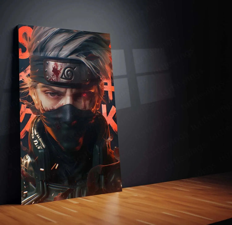 Kakashi Hatake - Naruto Metal Poster | Sharingan & Anbu Art | Anime Wall Decor 2 - TURTLEWINGS 