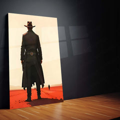 Game Metal Poster | Red Dead Redemption II – The Lone Gunslinger Metal Frame