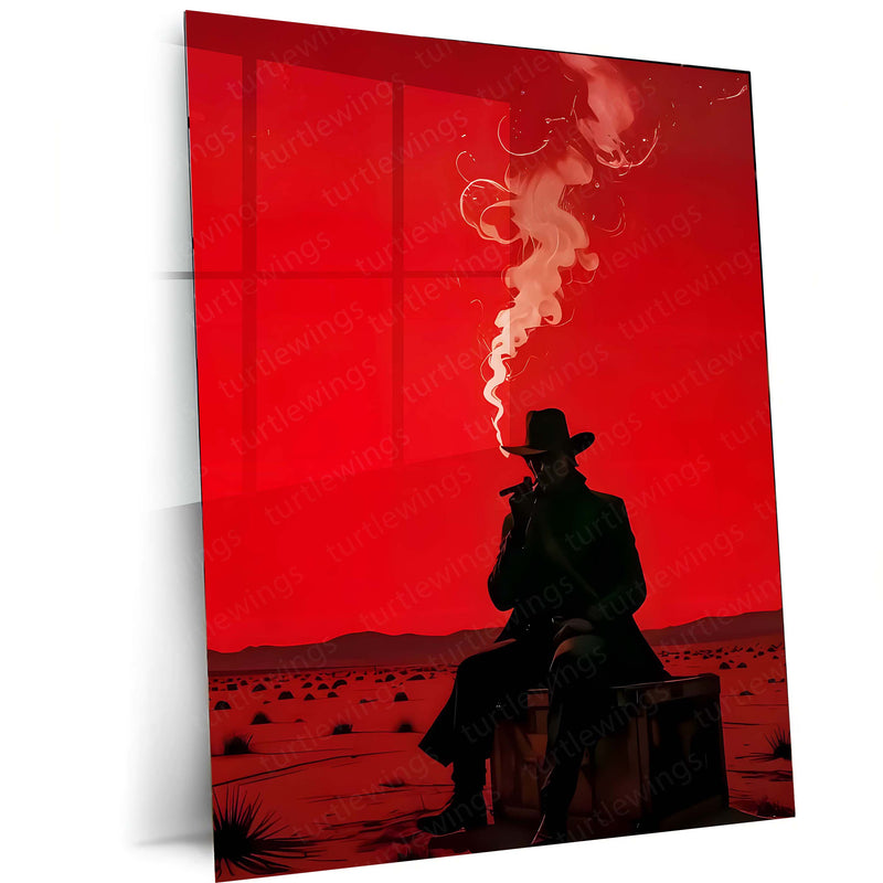 Game Metal Poster | Red Dead Redemption II – The Lone Gunslinger Metal Frame 01