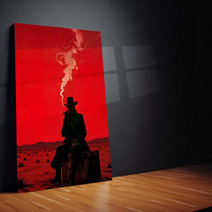Game Metal Poster | Red Dead Redemption II – The Lone Gunslinger Metal Frame 01