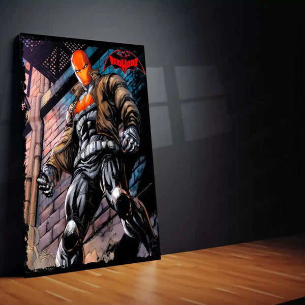 Red Hood – Gotham’s Vigilante Metal Poster | DC Comics Wall Frame
