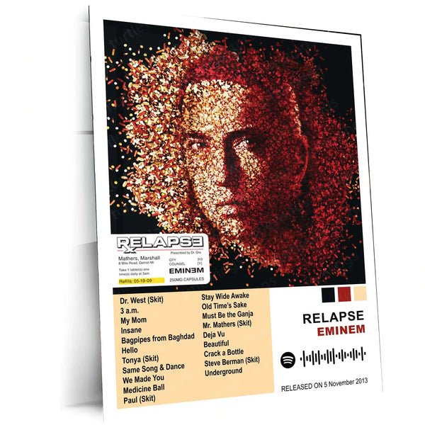 Eminem – Complete Album Collection | Set of 11 | Set of 8 | Set of 4 | Premium Metal Poster - TURTLEWINGS 