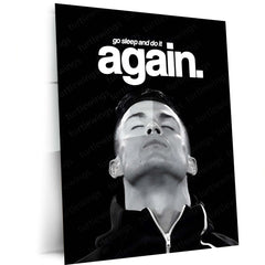 Quote Metal Poster | Cristiano Ronaldo – Reset & Rise Again Metal Frame Elite Discipline, Recovery & Comeback Mindset Wall Art | Relentless Consistency Quote Metal Poster