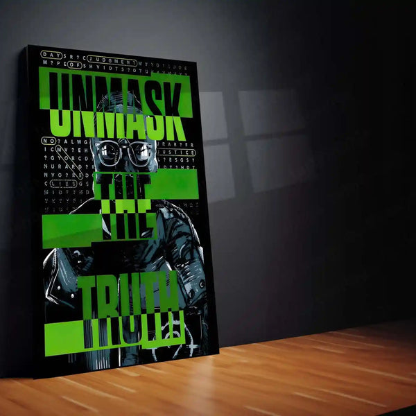 Riddler – Gotham’s Enigma Metal Poster | DC Comics Villain Wall Frame