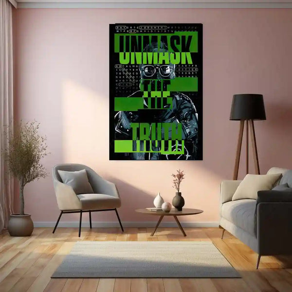 Riddler – Gotham’s Enigma Metal Poster | DC Comics Villain Wall Frame