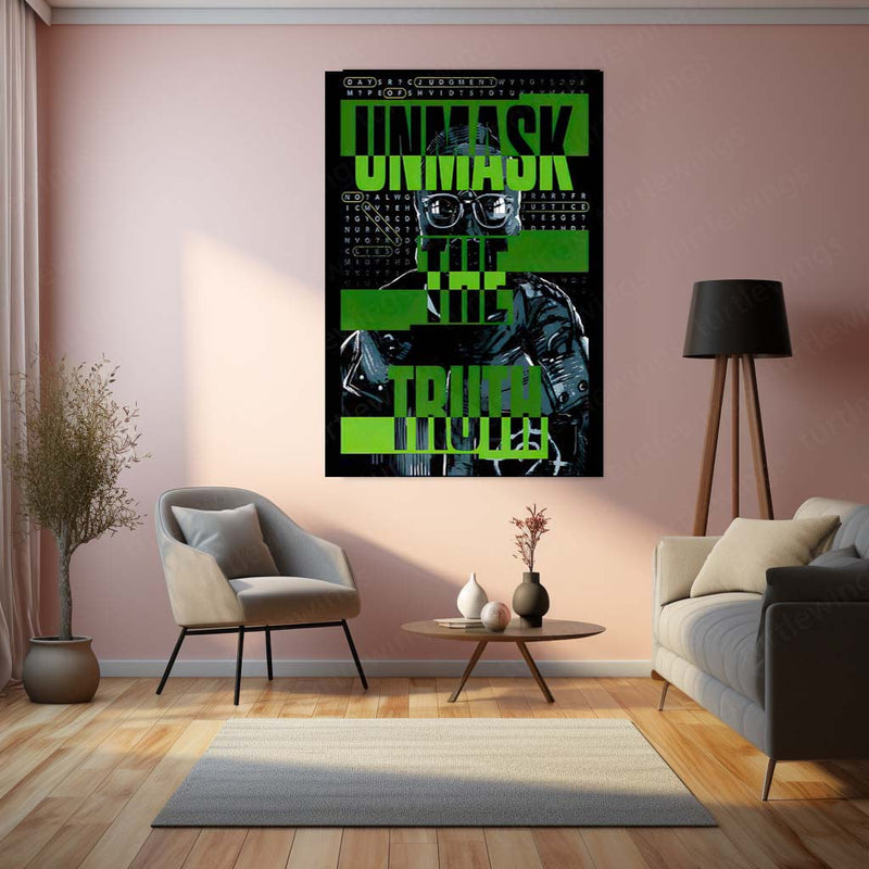 Riddler – Gotham’s Enigma Metal Poster | DC Comics Villain Wall Frame