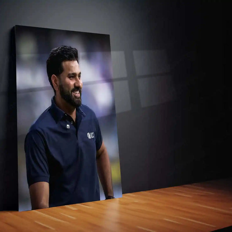 Cricket Metal Frame | Rohit Sharma – Hitman Cricket Wall Art | Team India - TURTLEWINGS 