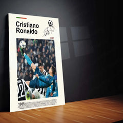 Sports | Cristiano Ronaldo Metal Frame – Iconic Football Wall Art 6 - TURTLEWINGS 