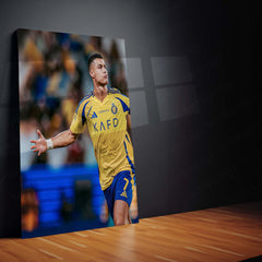Cristiano Ronaldo Metal Frame | Football Legend Wall Art | CR7 Poster 03 - TURTLEWINGS 