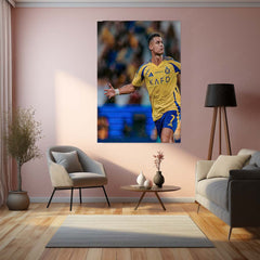 Cristiano Ronaldo Metal Frame | Football Legend Wall Art | CR7 Poster 03 - TURTLEWINGS 