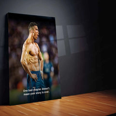 Cristiano Ronaldo Quote Metal Poster | Savage Mindset Wall Art | Motivational Decor - TURTLEWINGS 