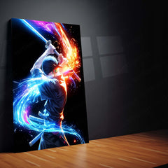 Anime Metal Poster | Roronoa Zoro Metal Poster | One Piece Swordsman Wall Frame | Anime Collector Art