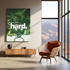 Quote Metal Poster | Roronoa Zoro – It’s Supposed to Be Hard | Elite Discipline Metal Poster - TURTLEWINGS 