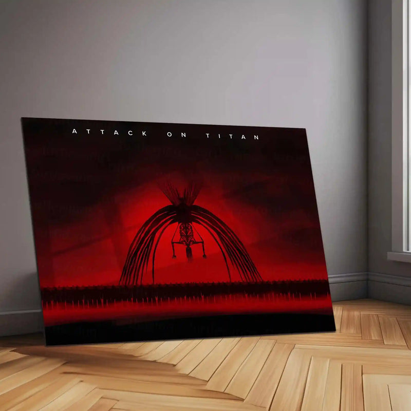 Anime Metal Poster | Rumbling – Attack On Titan Metal Poster | Dark Anime Wall Art | Metal Poster