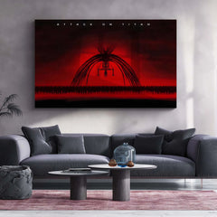 Anime Metal Poster | Rumbling – Attack On Titan Metal Poster | Dark Anime Wall Art | Metal Poster