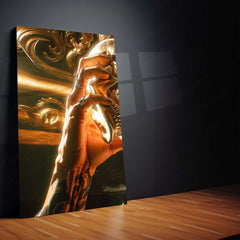 Anime Metal Poster Set of 3 | Jujutsu Kaisen | Ryomen Sukuna Golden Skull Triptych Wall Art
