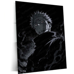 Ryomen Sukuna Shadow Monarch Metal Poster | Dark Anime Wall Art | Jujutsu Kaisen Inspired – main product image