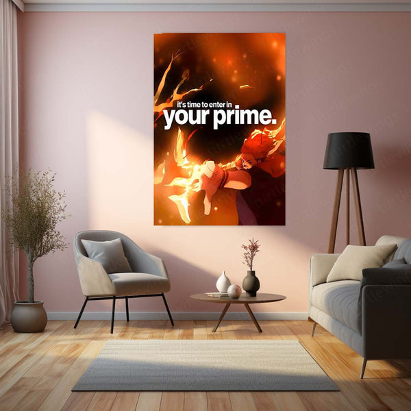 Anime Metal Poster | Your Prime Sukuna Metal Poster | Motivational Anime Wall Art | Premium Aluminum Print
