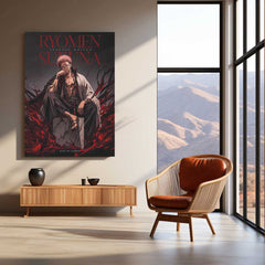 Anime Metal Poster | Ryomen Sukuna Metal Poster | King of Curses Anime Wall Art | Premium Aluminum Print – product image 3