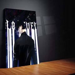 Anime Metal Poster Set of 3 | Sung Jin-Woo Shadow Monarch Solo Leveling Triptych Wall Art – product image 4