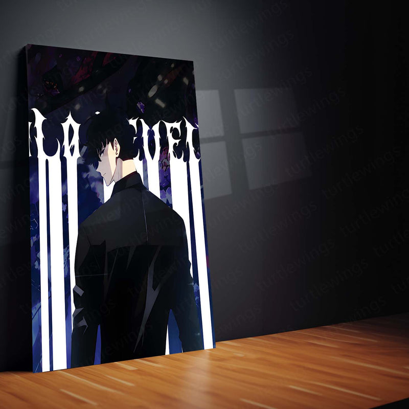 Anime Metal Poster Set of 3 | Sung Jin-Woo Shadow Monarch Solo Leveling Triptych Wall Art – product image 4