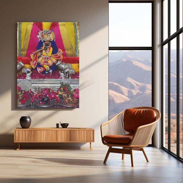 Spiritual Metal Poster | Sanwariya Seth – Devotional Metal Poster | Shyam Baba Wall Frame