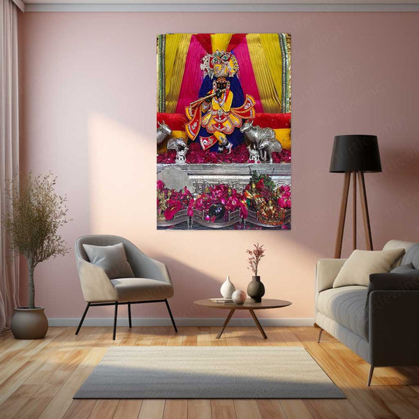 Spiritual Metal Poster | Sanwariya Seth – Devotional Metal Poster | Shyam Baba Wall Frame
