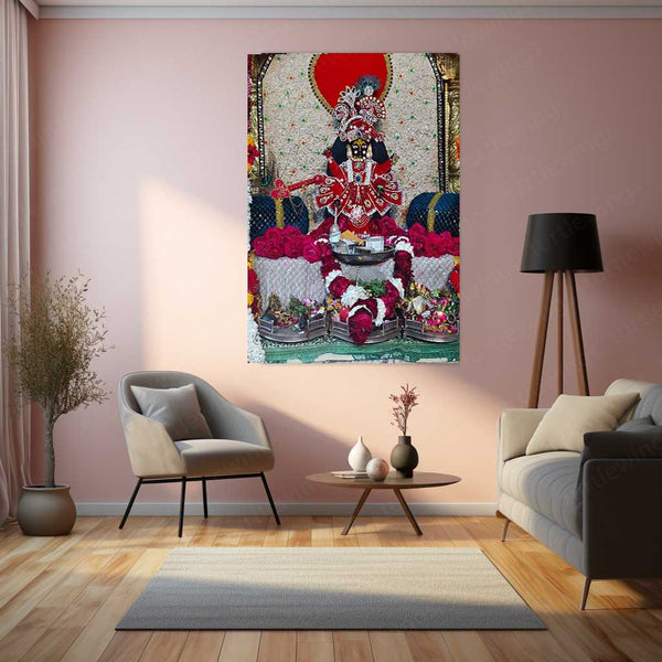 Spiritual Metal Poster | Sanwariya Seth – Devotional Metal Poster | Shyam Baba Wall Frame 01