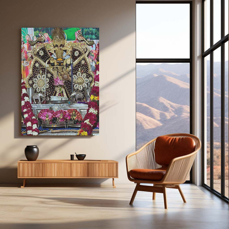 Spiritual Metal Poster | Sanwariya Seth – Devotional Metal Poster | Shyam Baba Wall Frame 03