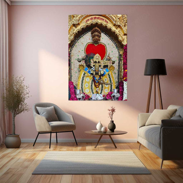 Spiritual Metal Poster | Sanwariya Seth – Devotional Metal Poster | Shyam Baba Wall Frame 06