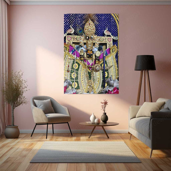 Spiritual Metal Poster | Sanwariya Seth – Devotional Metal Poster | Shyam Baba Wall Frame 07