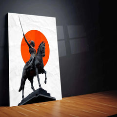 Chhatrapati Shivaji Maharaj Metal Poster – Maratha Warrior King Wall Art | Historical Decor - TURTLEWINGS 
