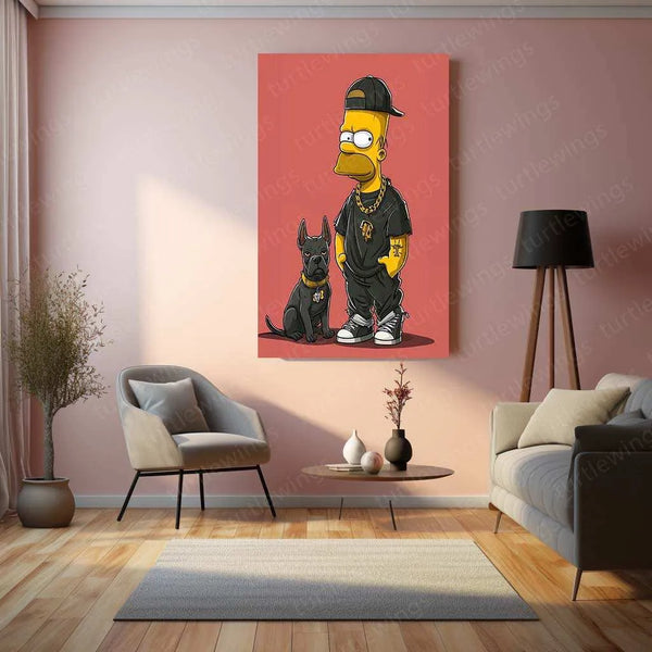 The Simpsons Metal Poster – Iconic Cartoon Wall Art | Fun & Nostalgic Decor - TURTLEWINGS 
