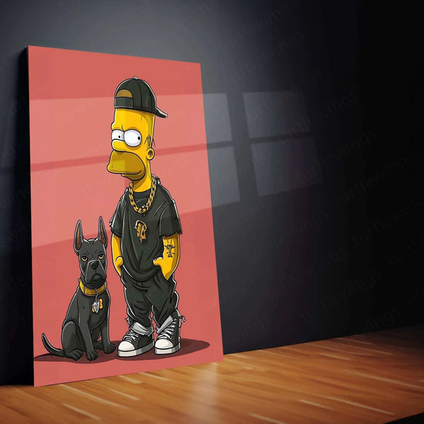 The Simpsons Metal Poster – Iconic Cartoon Wall Art | Fun & Nostalgic Decor - TURTLEWINGS 