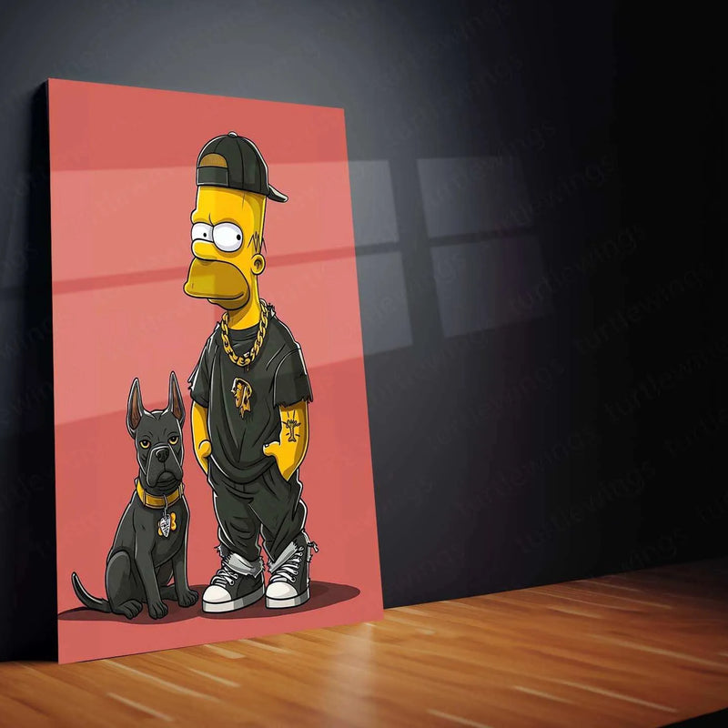 The Simpsons Metal Poster – Iconic Cartoon Wall Art | Fun & Nostalgic Decor - TURTLEWINGS 