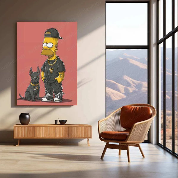 The Simpsons Metal Poster – Iconic Cartoon Wall Art | Fun & Nostalgic Decor - TURTLEWINGS 