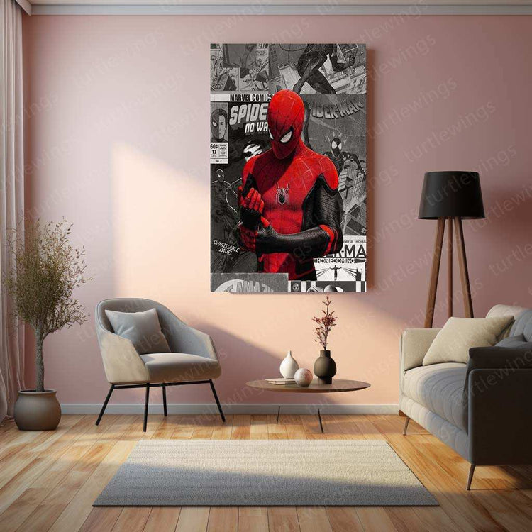 Spider-Man Metal Poster – Iconic Superhero Wall Art | Marvel Fan Decor 2 - TURTLEWINGS 