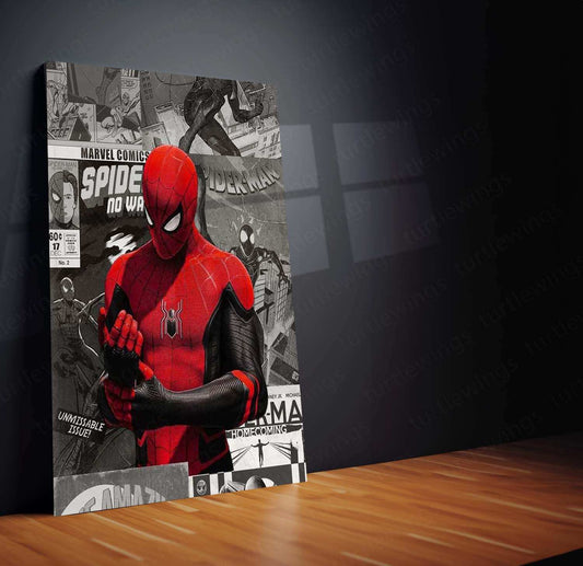 Spider-Man Metal Poster – Iconic Superhero Wall Art | Marvel Fan Decor 2 - TURTLEWINGS 