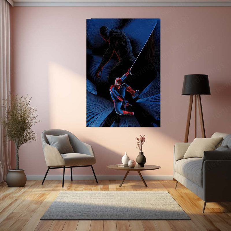 Spider-Man – Marvel Superhero Metal Frame | Wall Art for Kids & Fans 04 - TURTLEWINGS 