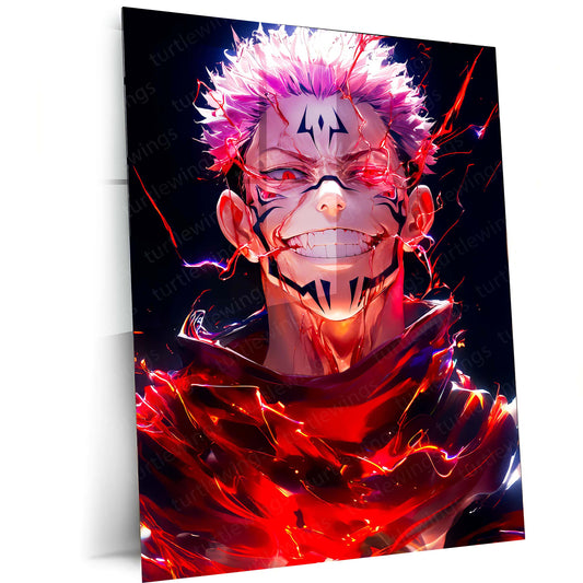 Anime Metal Poster | Sukuna – Jujutsu Kaisen Metal Poster 01