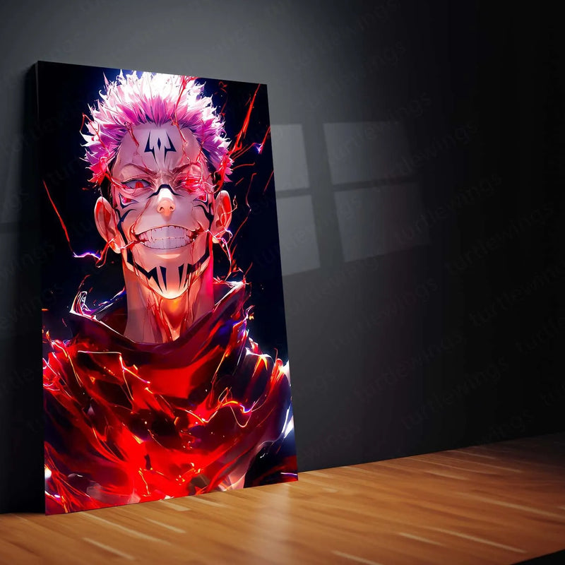 Anime Metal Poster | Sukuna – Jujutsu Kaisen Metal Poster 01 - TURTLEWINGS 