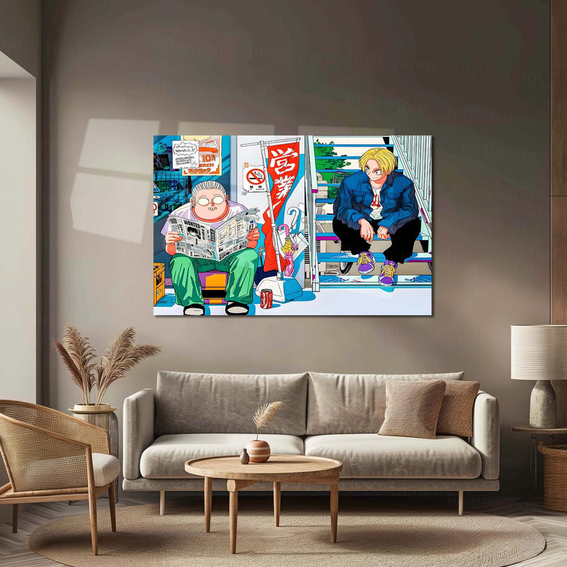 Anime Metal Poster | Sakamoto Days – Quiet Assassin Moments Metal Frame