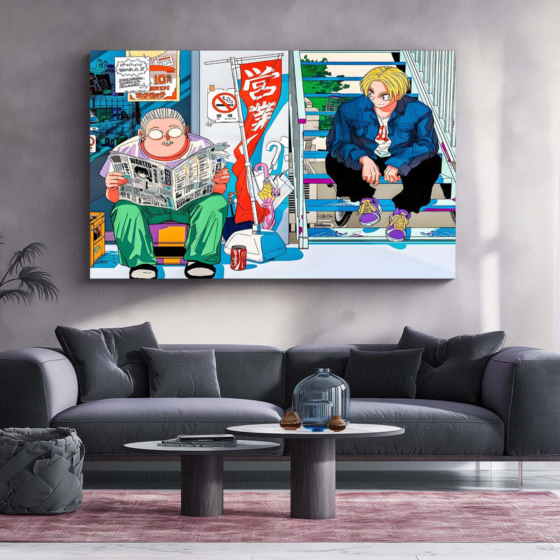 Anime Metal Poster | Sakamoto Days – Quiet Assassin Moments Metal Frame