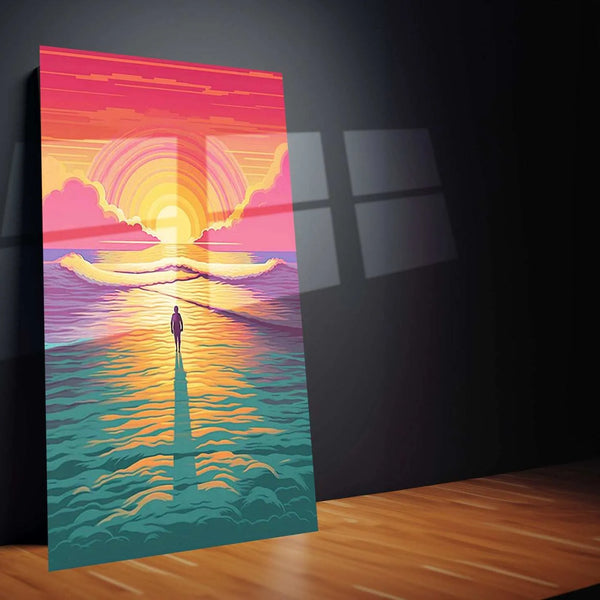 Abstract Art Metal Poster | Modern Wall Decor | Aesthetic & Contemporary Artwork - TURTLEWINGS 