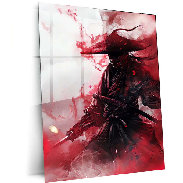 Samurai Warrior Metal Frame | Traditional Japanese Armor Art 01 - TURTLEWINGS 